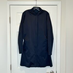 Jil Sander Navy Blue Jacket Size 38 Top Coat Trench 4-6 $1295
